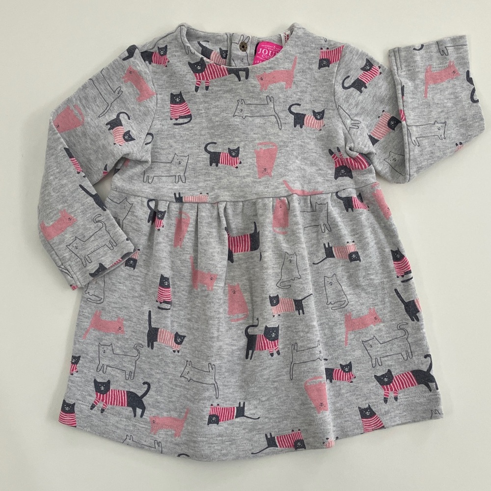 Joules Cat Dress (size 18-24m)